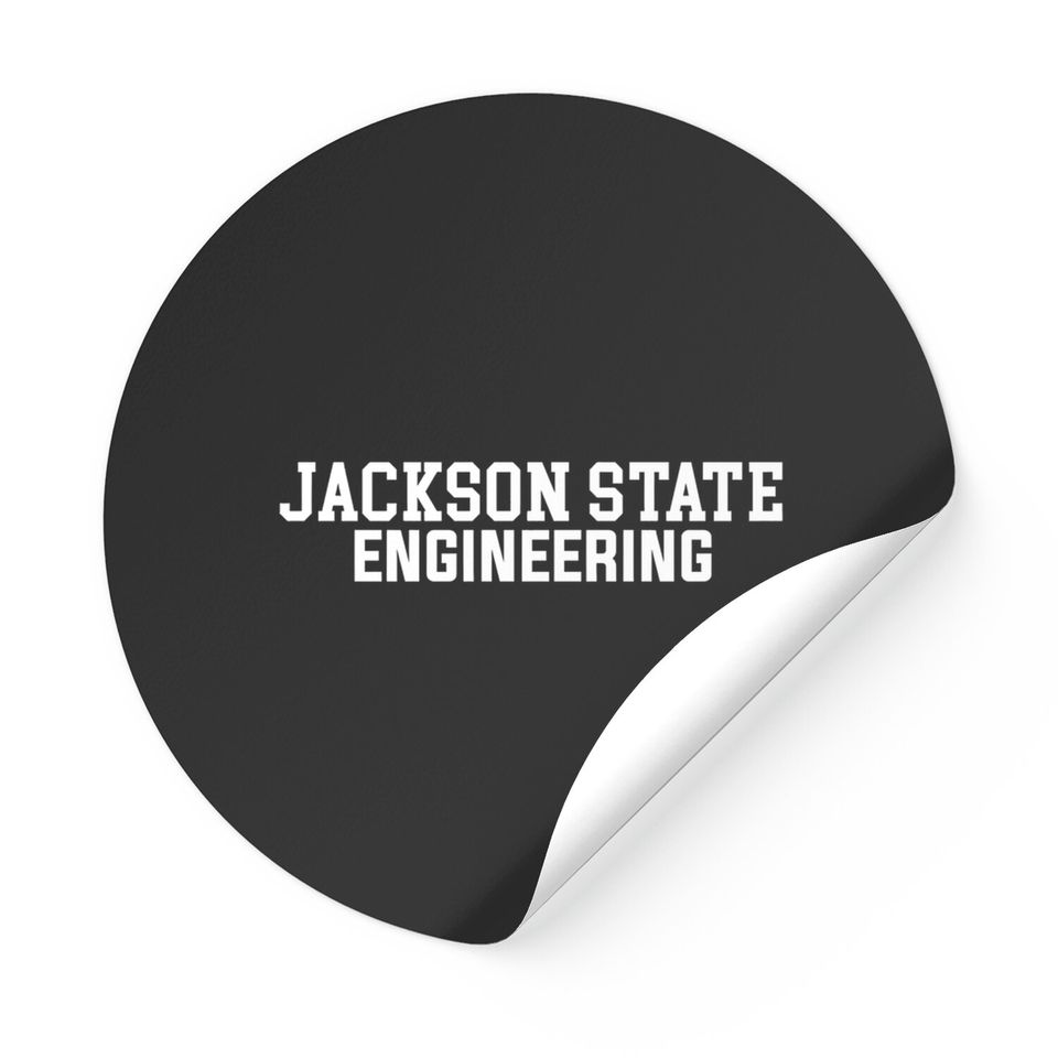 Jackson State Engineering (Varsity, White) - Jackson State University - Stickers