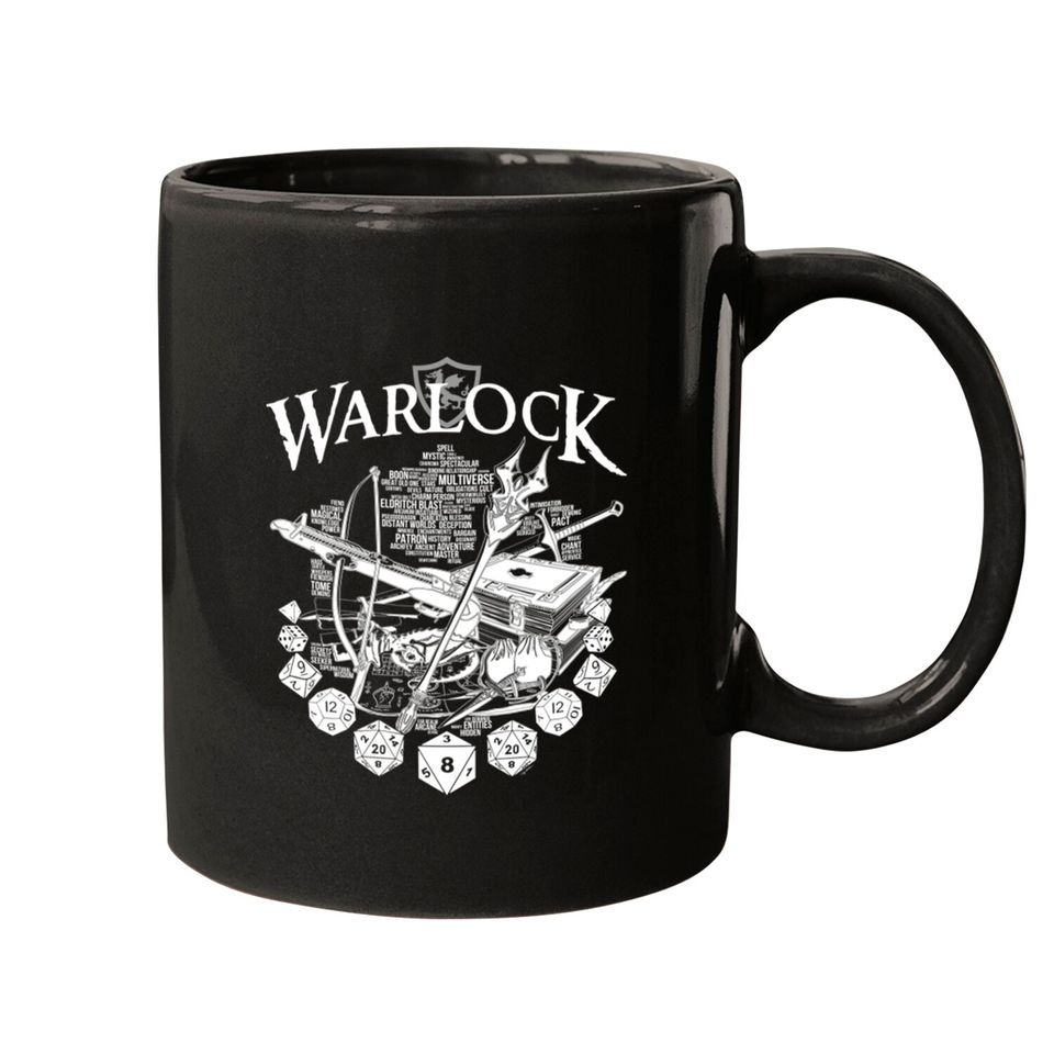 RPG Class Series: Warlock - White Version - Warlock - Mugs