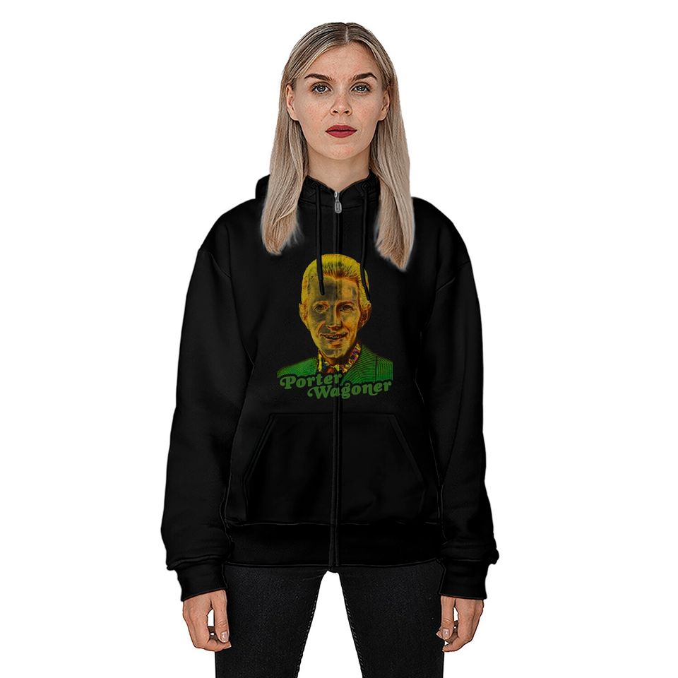 Porter Wagoner // Retro Country Singer Fan Tribute - Classic Country Music - Zip Hoodies