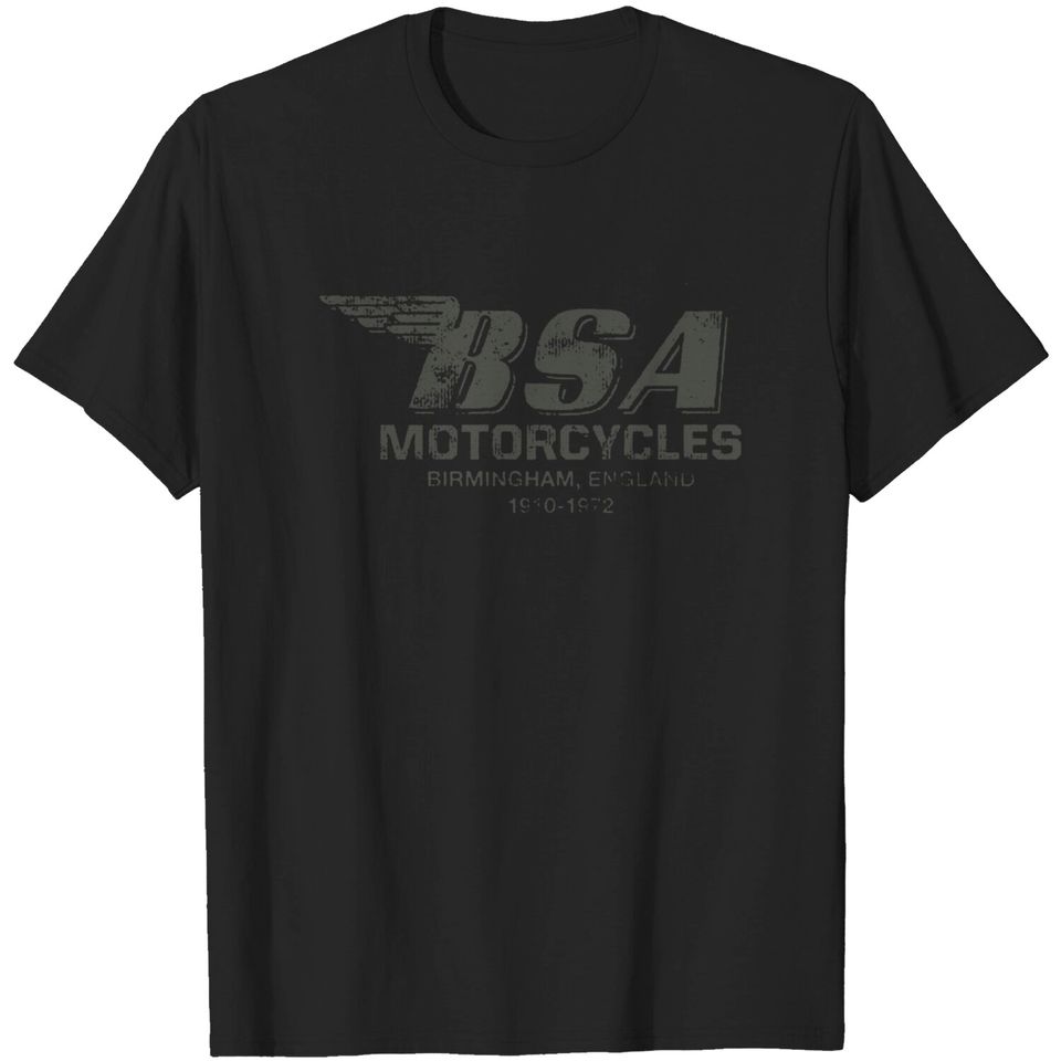 BSA Birmingham Logo British Motorcycles Tee T-Shirt
