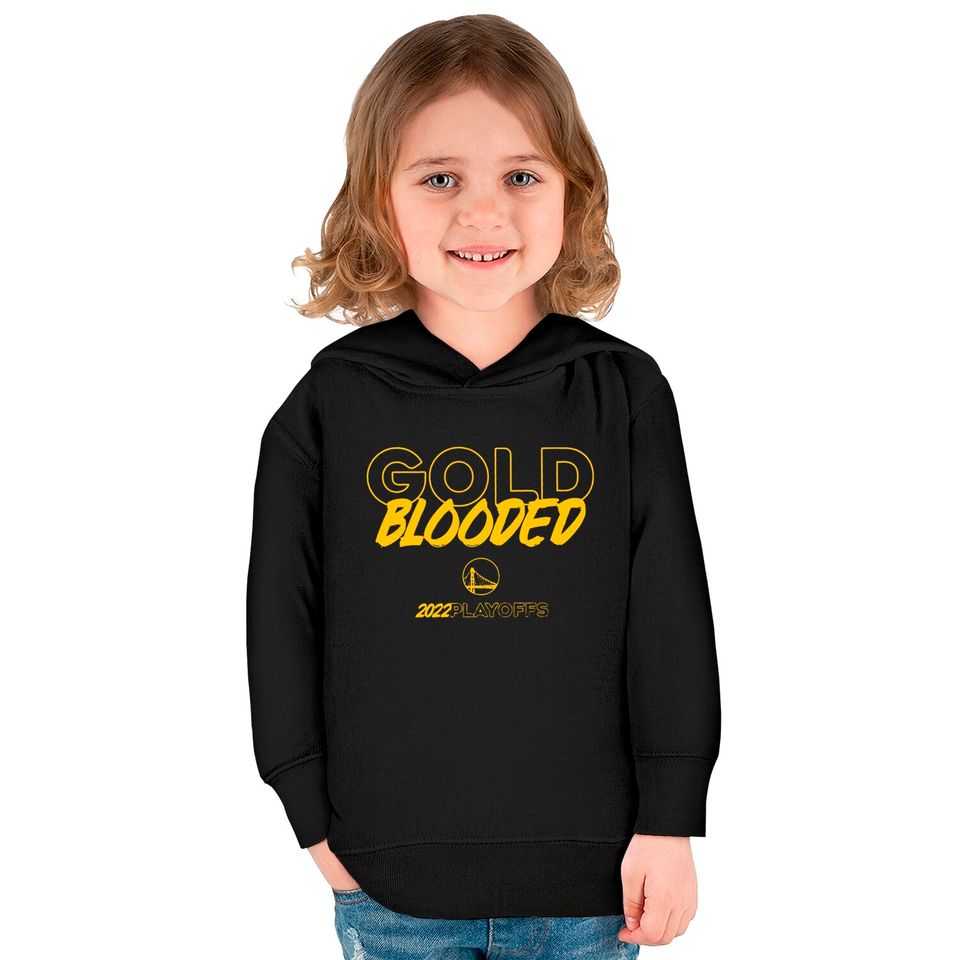 Warriors Gold Blooded Kids Pullover Hoodies, Gold Blooded Kids Pullover Hoodies