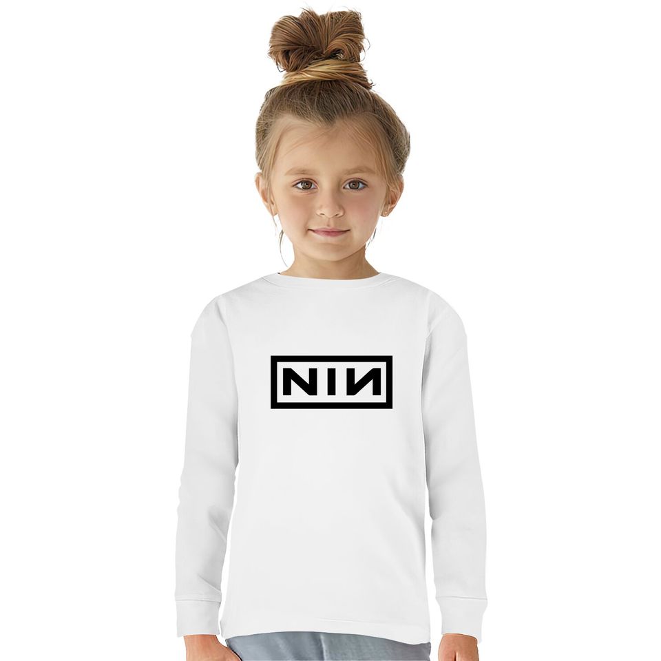 Nine Inch Nails Trent Reznor Logo Tee  Kids Long Sleeve T-Shirts