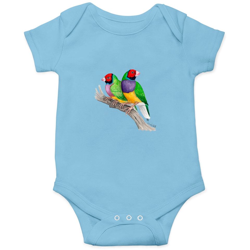 Gouldian Finches Classic Onesies