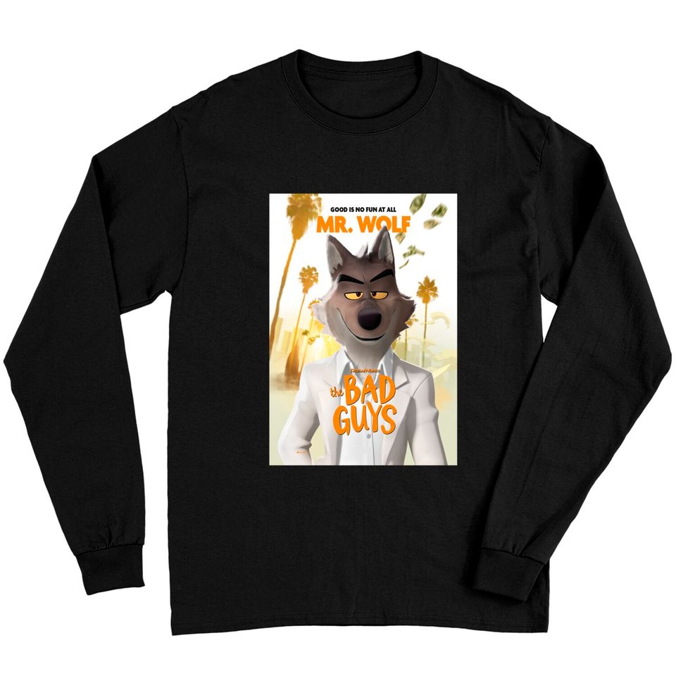 The Bad Guys Movie 2022, Mr Wolf  Classic Long Sleeves