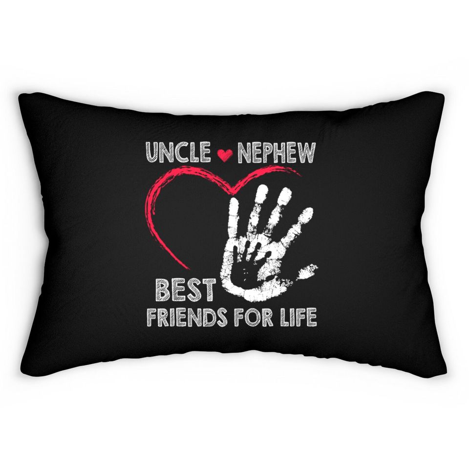Uncle and nephew best friends for life Lumbar Pillows