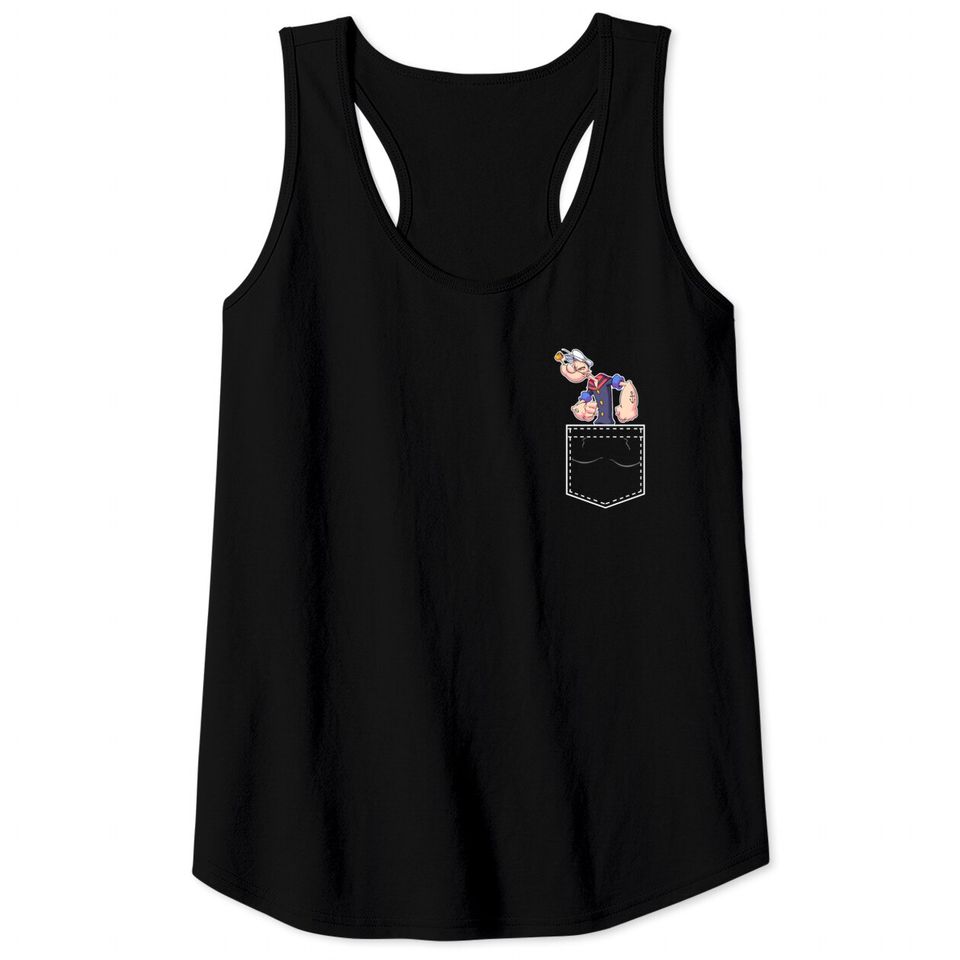 Popeye on my Pocket - Popeye - Tank Tops
