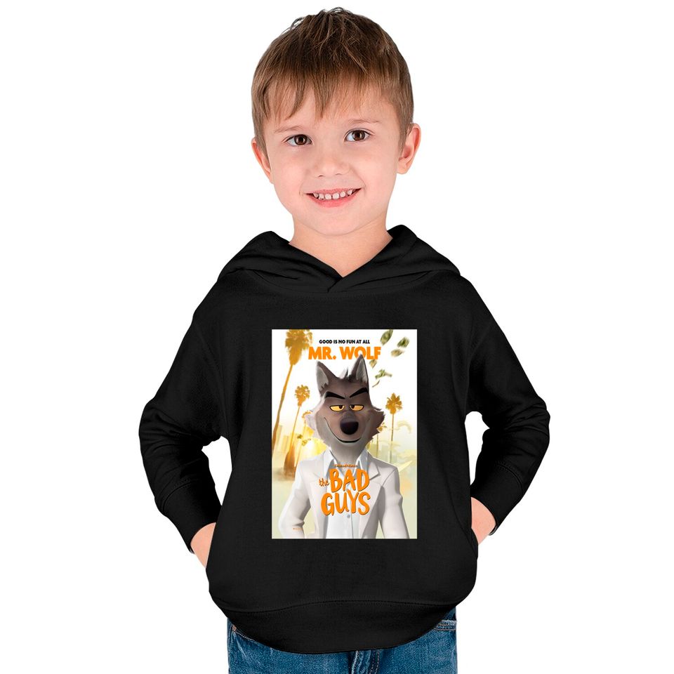 The Bad Guys Movie 2022, Mr Wolf  Classic Kids Pullover Hoodies