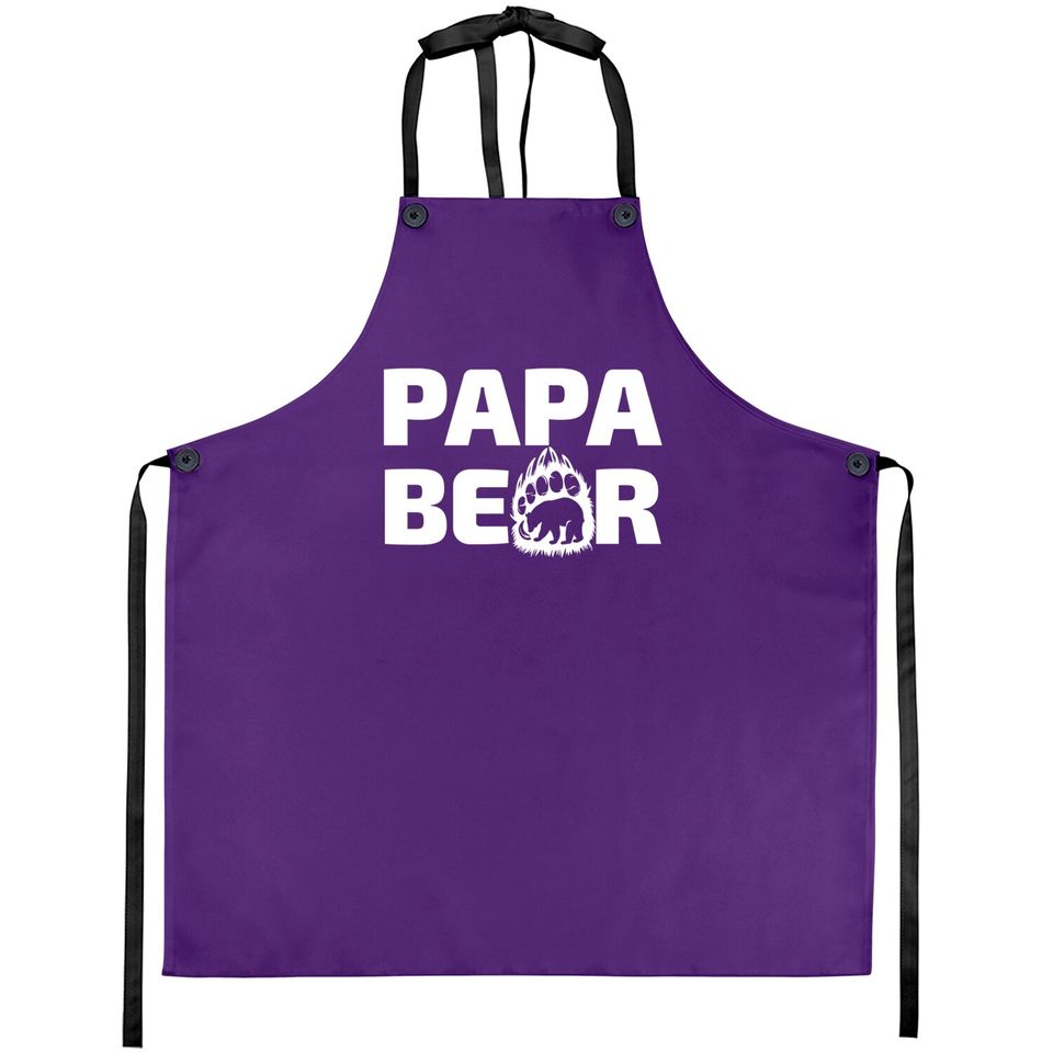 papa bear - Papa Bear Father Day Gift Idea - Aprons