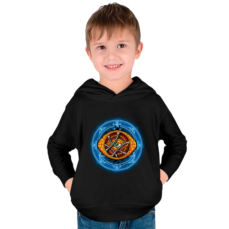 Master of Time - Eye Of Agamotto - Kids Pullover Hoodies