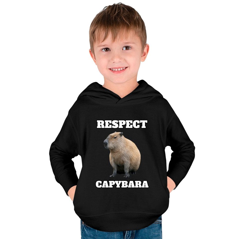 Respect Capybara - Respect Capybara - Kids Pullover Hoodies