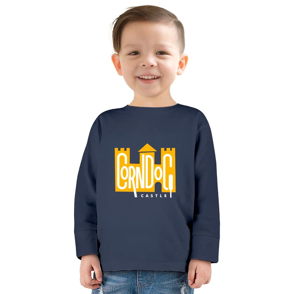Corn Dog Castle — Yellow - Disney -  Kids Long Sleeve T-Shirts
