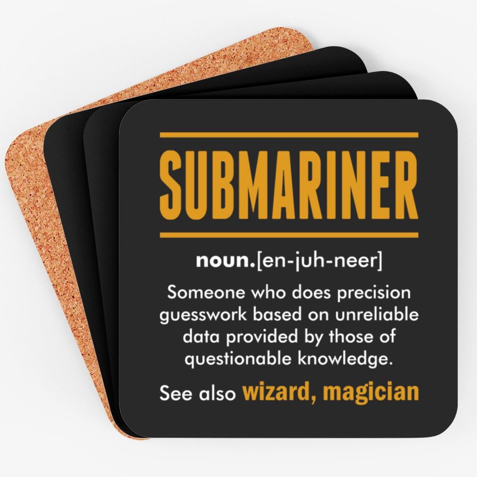 Submariner Wizard Magician Coasters