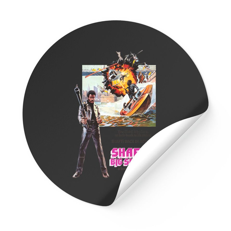 Stickers Shaft's Big Score! Private detective John Shaft movie poster 1972