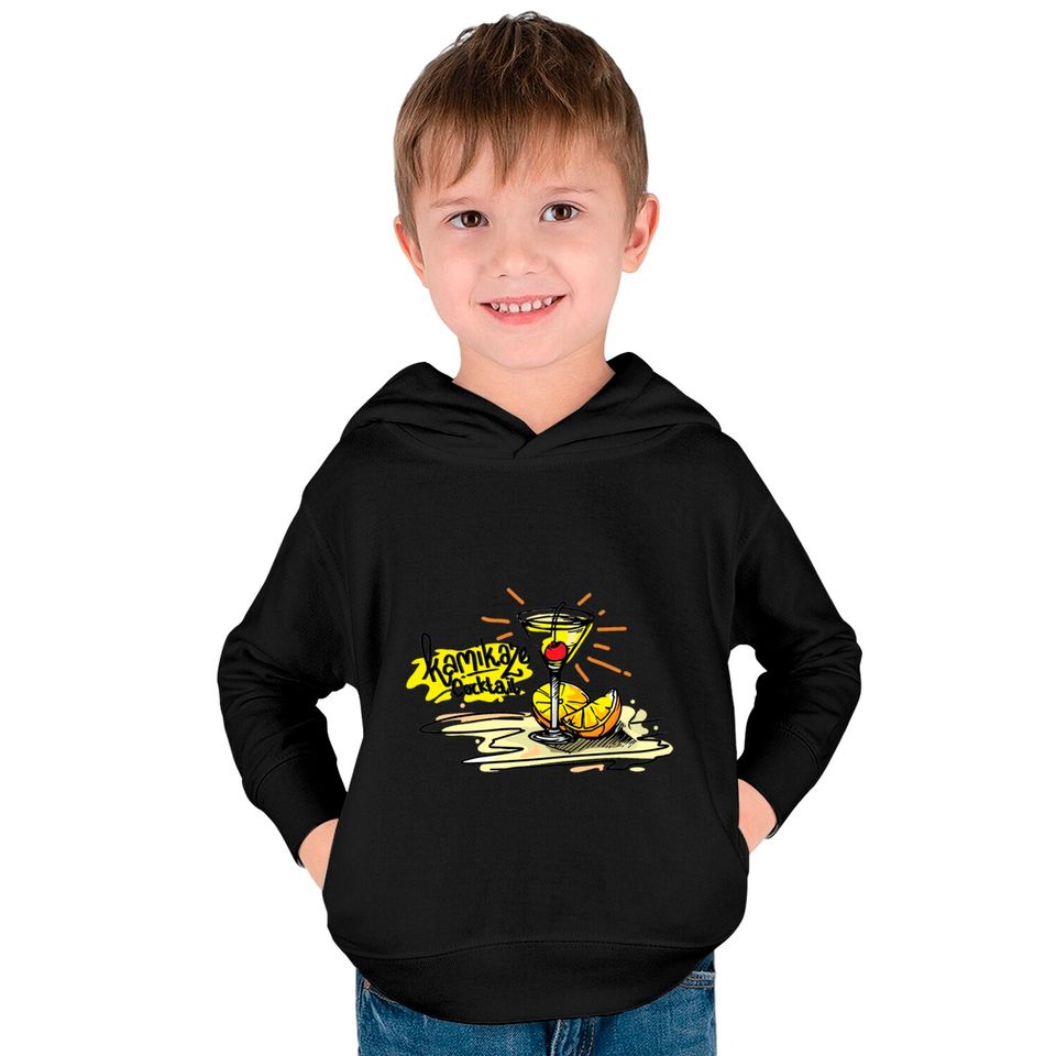 Kamikaze Cocktail Tropical Kids Pullover Hoodies