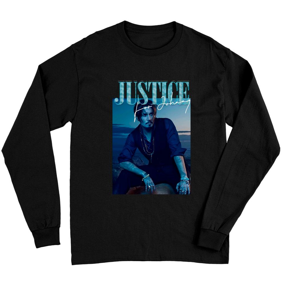 Justice For Johnny Shirt, Johnny Depp Long Sleeves, Johnny Tee, Social Justice Shirt