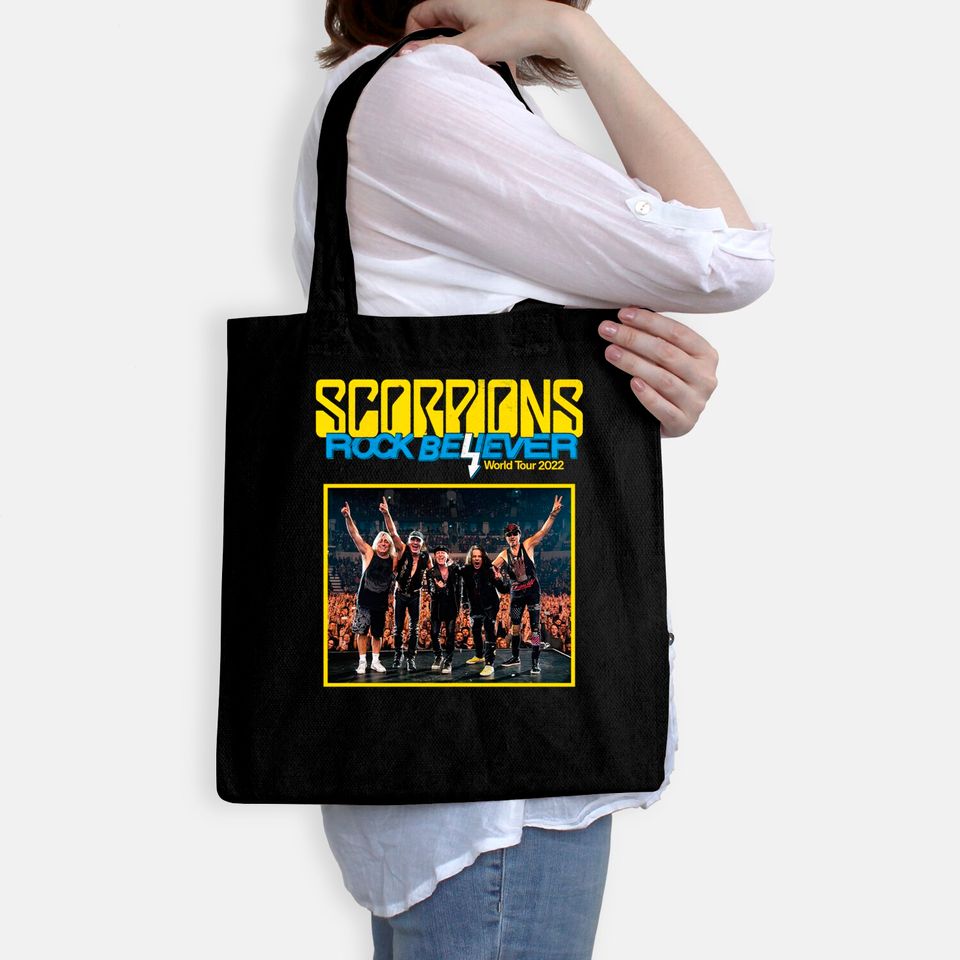 Scorpions Rock Believer World Tour 2022 Shirt, Scorpions Shirt, Concert Tour 2022 Bags, Scorpions Band Bags