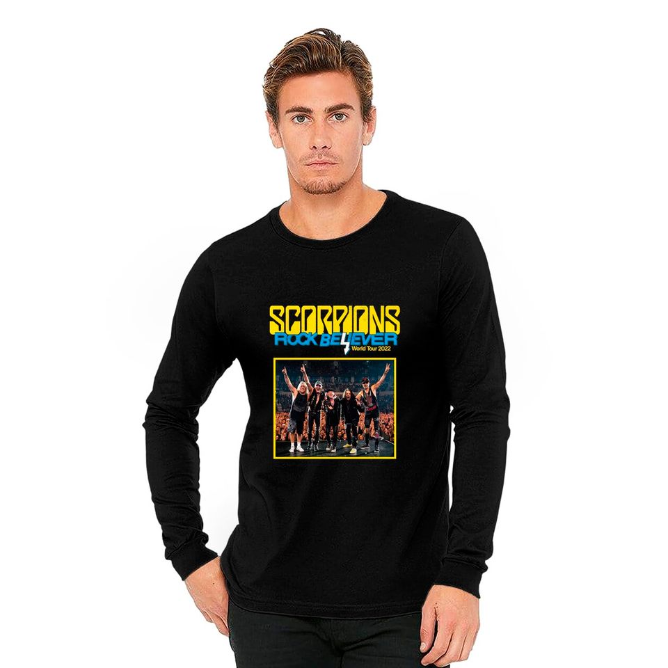 Scorpions Rock Believer World Tour 2022 Shirt, Scorpions Shirt, Concert Tour 2022 Long Sleeves, Scorpions Band Long Sleeves
