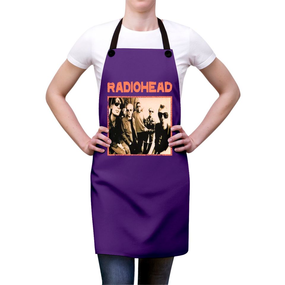 Radiohead Group Apron Prtin Art Aprons