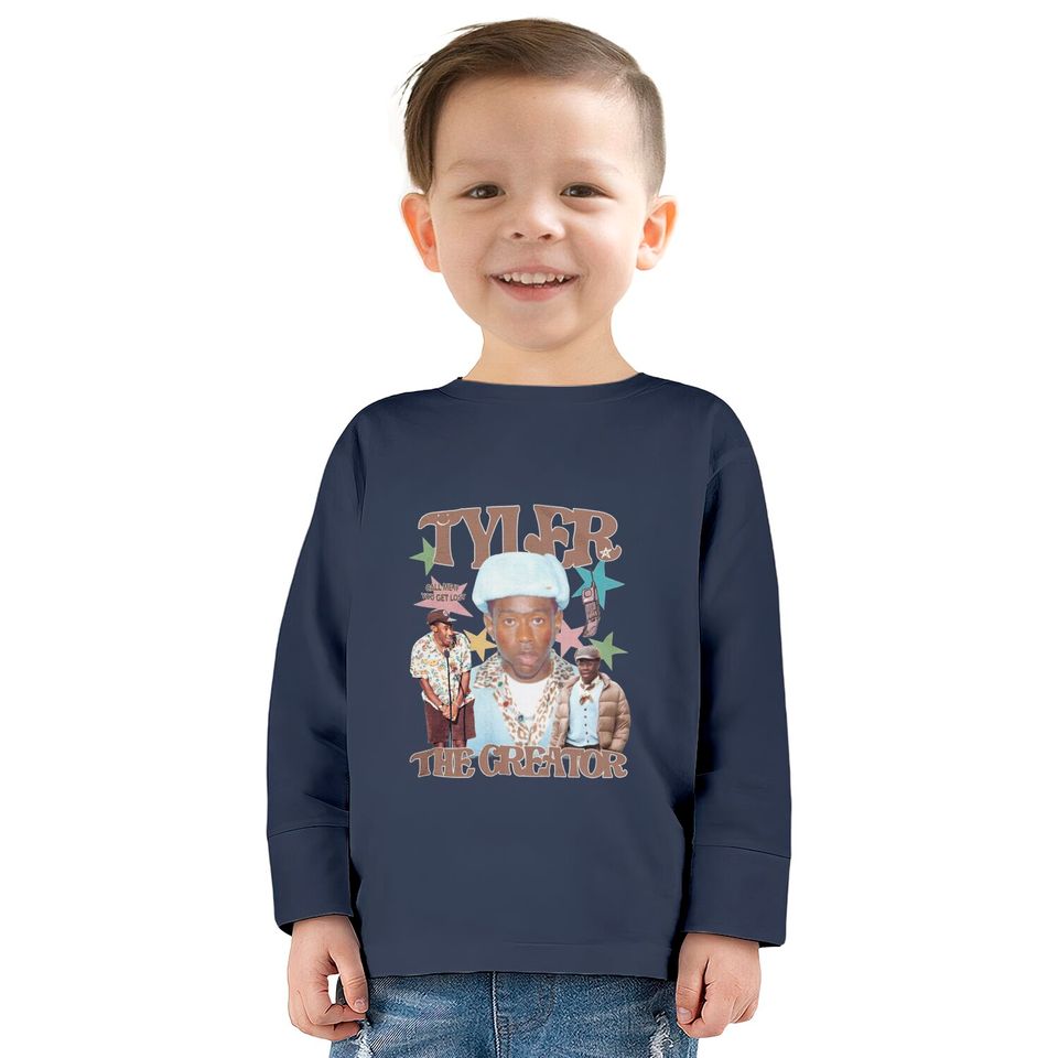 Tyler The Creator Unisex  Kids Long Sleeve T-Shirts, Vintage Bootleg Graphic Tee