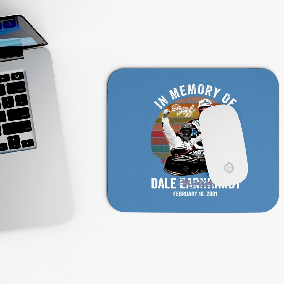 In Memory Of Dale Earnhardt Signature Mouse Pads, Dale Earnhardt Mouse Pad Fan Gifts, Dale Earnhardt Number 3 Mouse Pad, Dale Earnhardt Vintage Mouse Pad