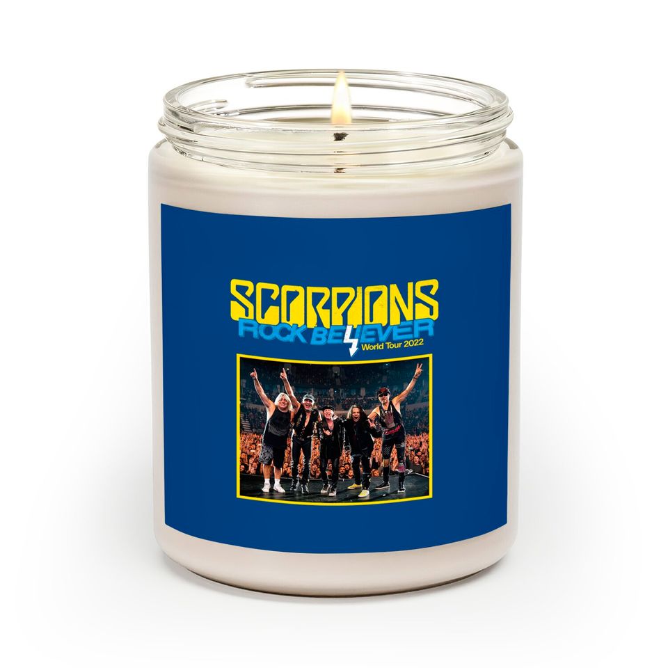 Scorpions Rock Believer World Tour 2022 Scented Candle, Scorpions Scented Candle, Concert Tour 2022 Scented Candles, Scorpions Band Scented Candles