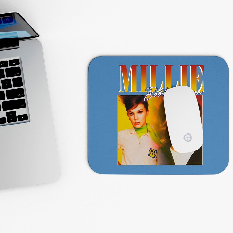Millie Bobby Brown Mouse Pads Vintage design, Millie Bobby Brown Retro Unisex Mouse Pad