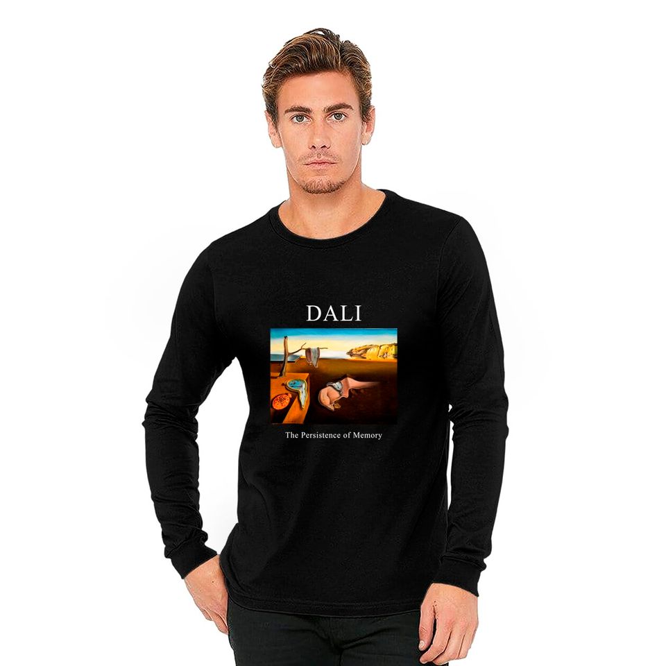 Dali The Persistence of Memory Shirt -art shirt,art clothing,aesthetic shirt,aesthetic clothing,salvador dali shirt,dali tshirt,dali Long Sleeves