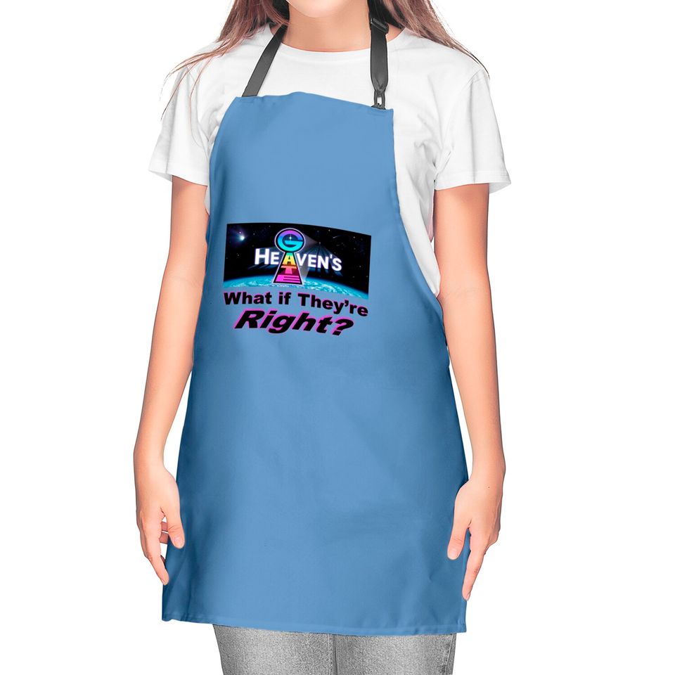 Heaven's Gate What If Theyre Right? Bundle | Kitchen Apron, Enamel Pin & Away Team patch