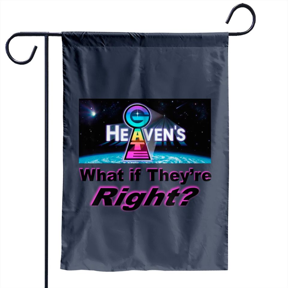 Heaven's Gate What If Theyre Right? Bundle | Garden Flag, Enamel Pin & Away Team patch
