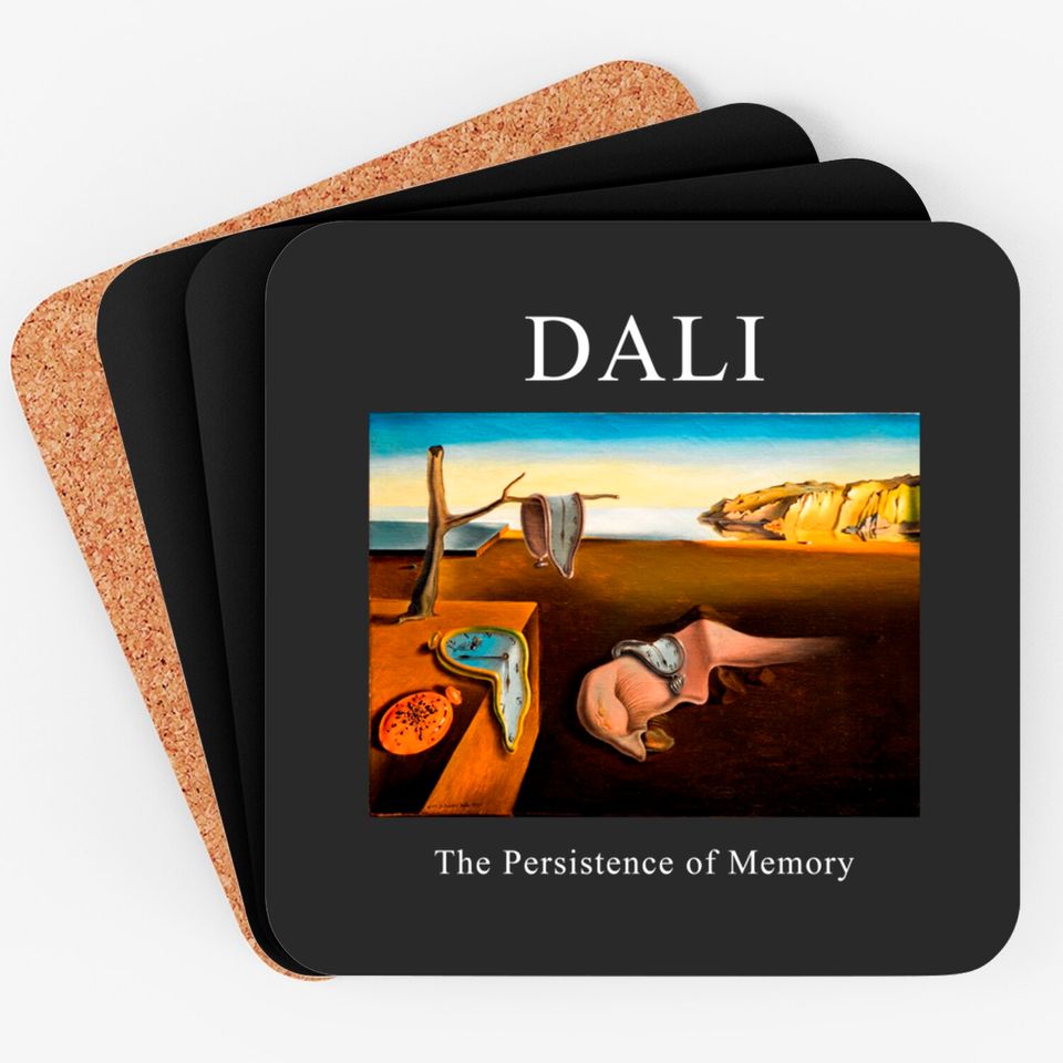Dali The Persistence of Memory Coaster -art Coaster,art clothing,aesthetic Coaster,aesthetic clothing,salvador dali Coaster,dali Coaster,dali Coasters
