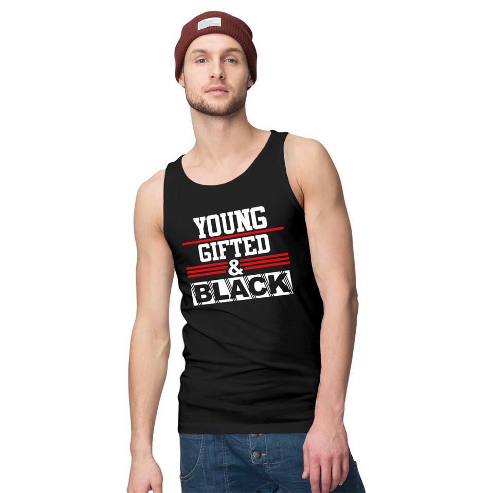 Young Gifted & Black Juneteenth History Month Tank Tops