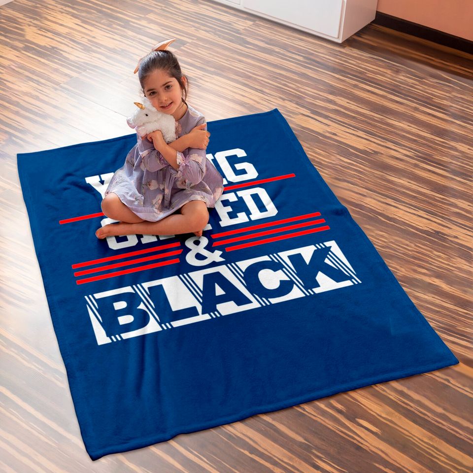 Young Gifted & Black Juneteenth History Month Baby Blankets