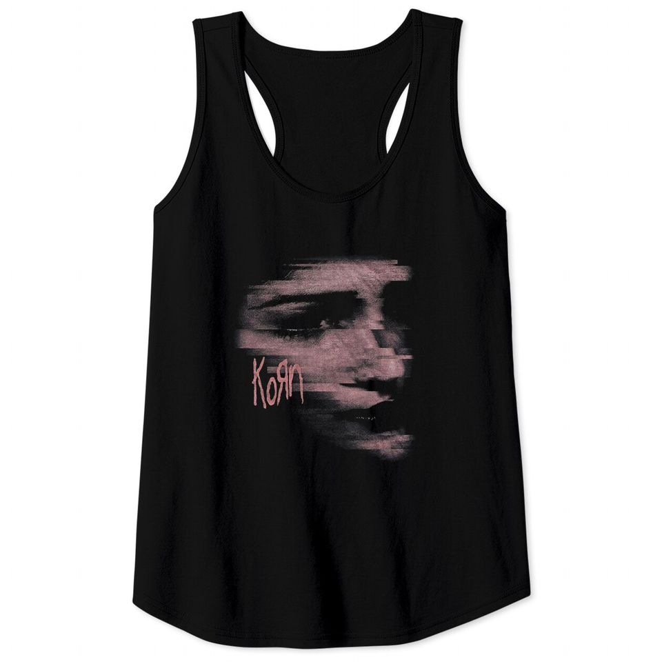 Korn Chopped Face Band Logo Tank Tops