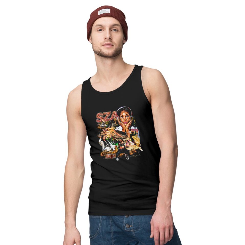 SZA Shirt, SZA Printed Graphic Tee, Sza Good Days Tank Tops, RAP Hip-hop Tank Tops, Vintage shirt