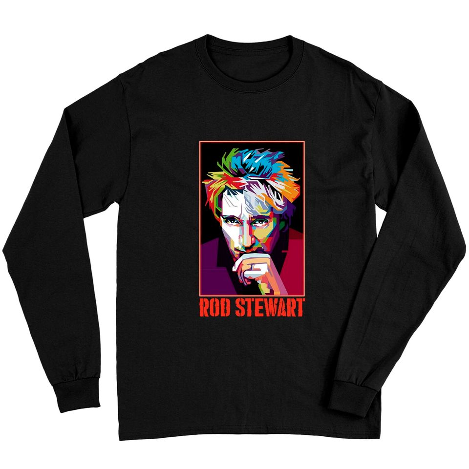 Rod Stewart Art Long Sleeves Rod Stewart Shirt Fan Gifts, Rod Stewart Vintage Shirt, Rod Stewart Graphic Tee