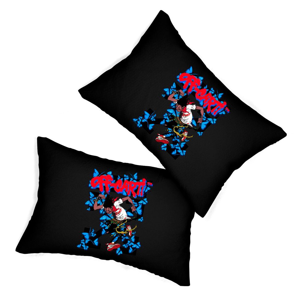 Playboi Carti Butterfly Lumbar Pillows