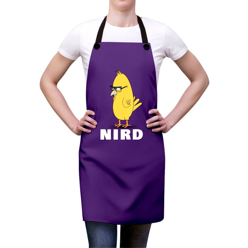 Nird Bird Nerd Funny Nerd Aprons