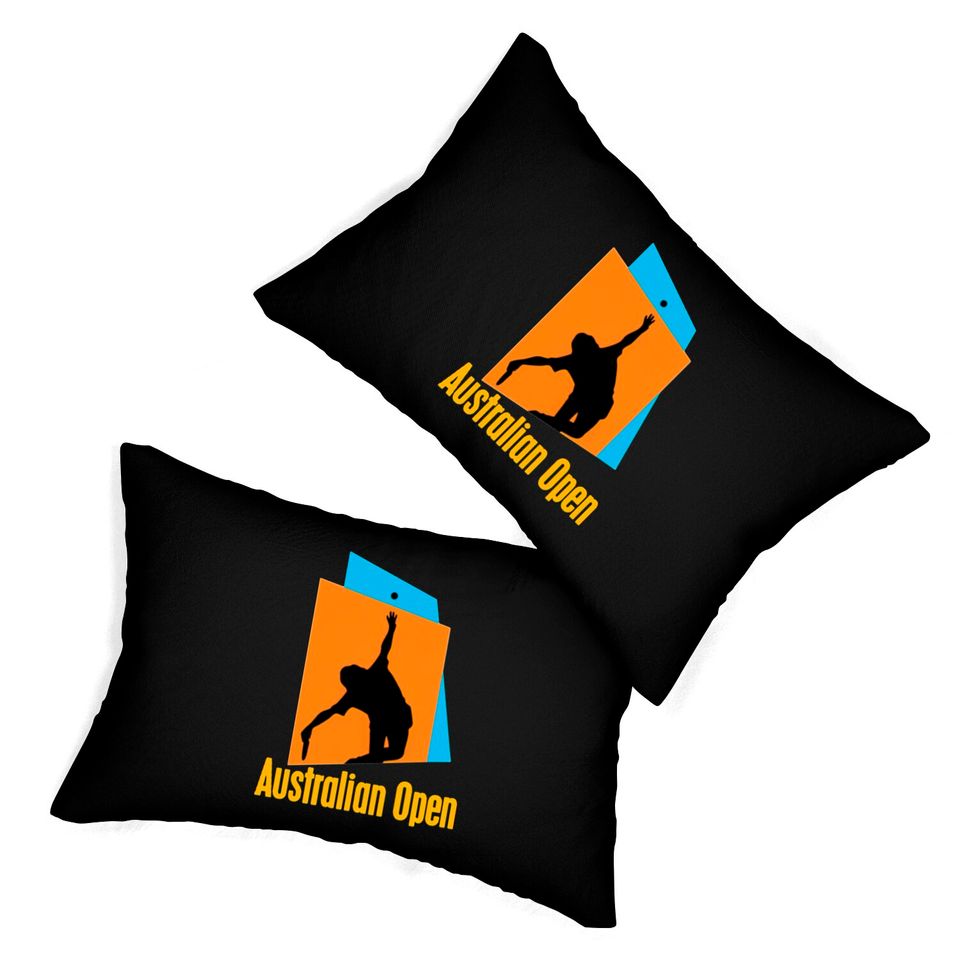 Australian Open Logo Lumbar Pillows