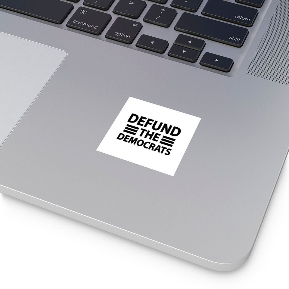 Defund The Democrats Funny Parody Social Distancin Stickers