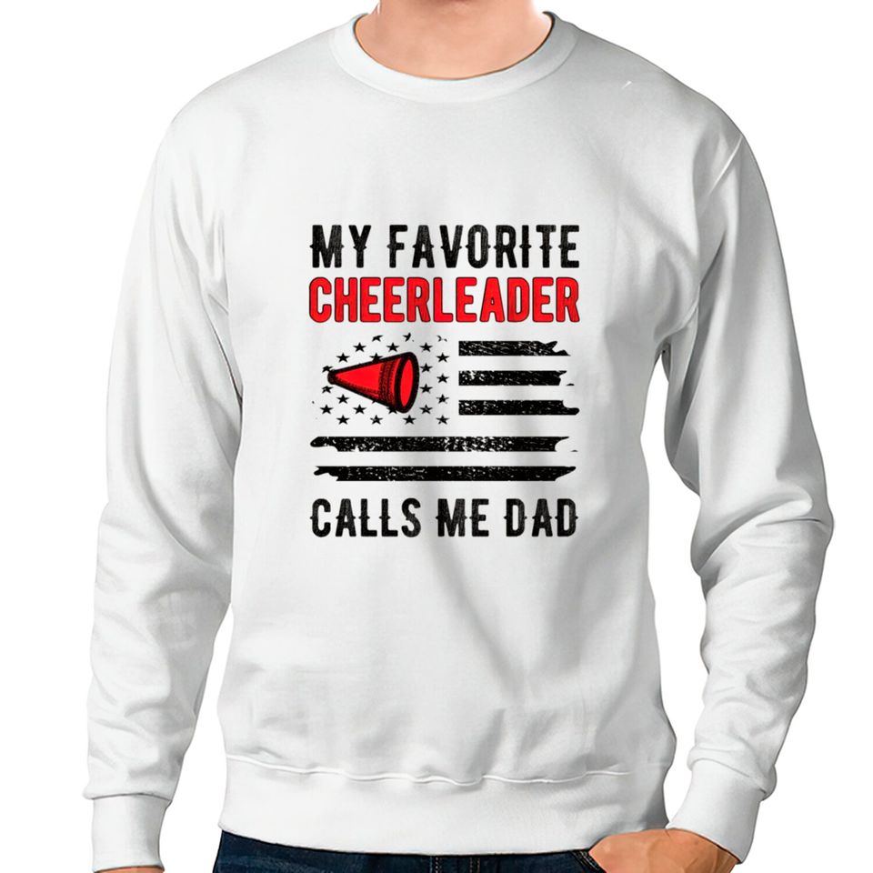 Cheer Dad Cheerleader Father Cheerleading Dad Gift Sweatshirts