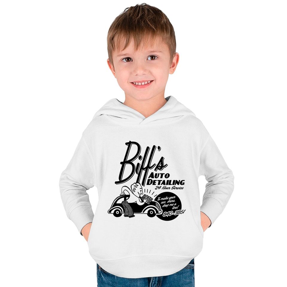 Biffs Auto Detailing Kids Pullover Hoodies