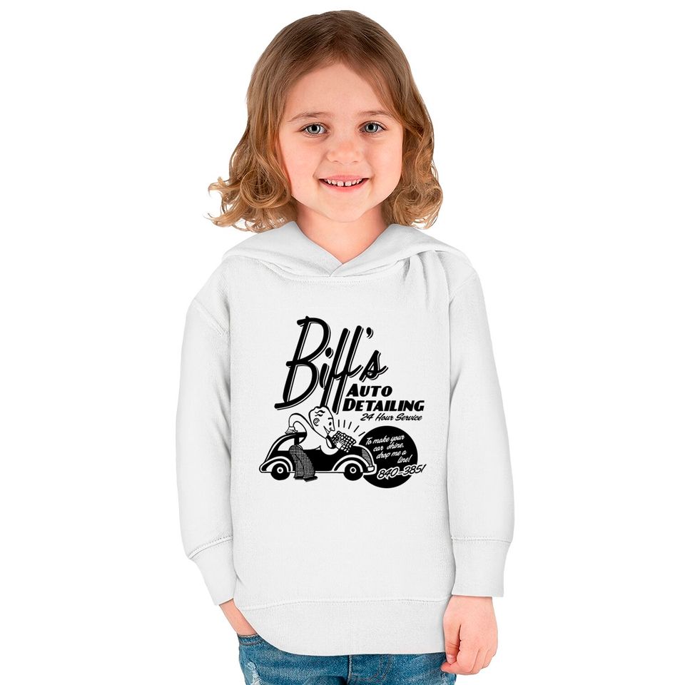 Biffs Auto Detailing Kids Pullover Hoodies