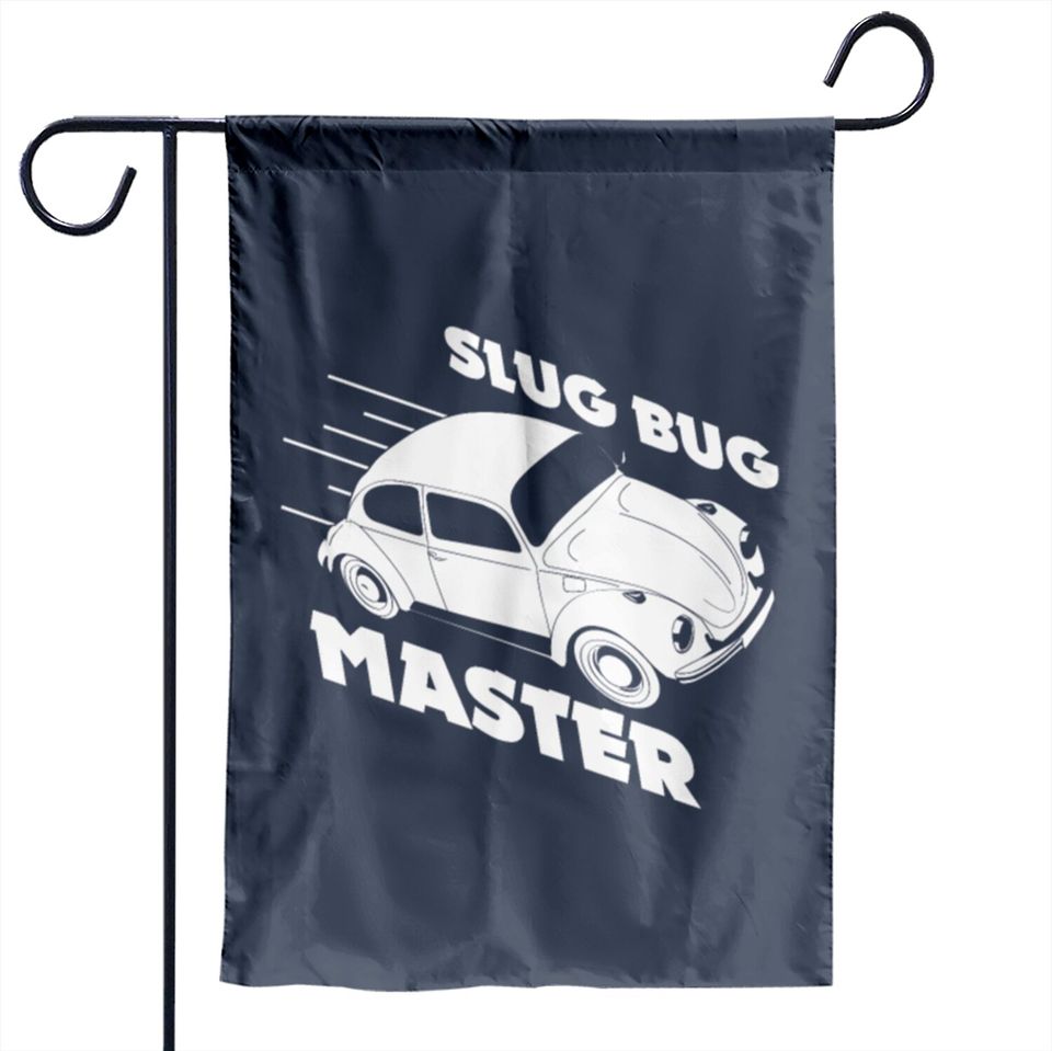 Slug Bug Master Car Gift Garden Flags