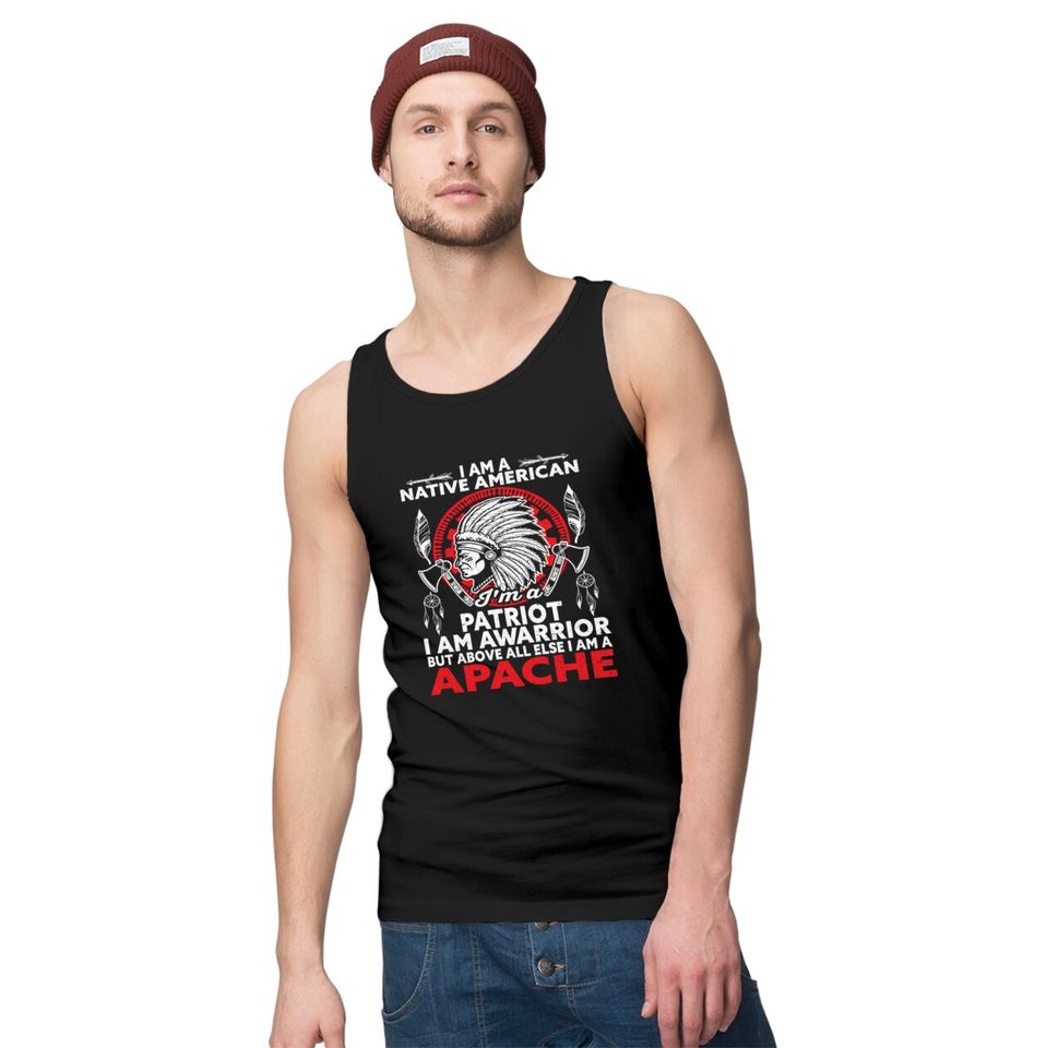 Apache Tribe Native American Indian America Tribes Tank Tops