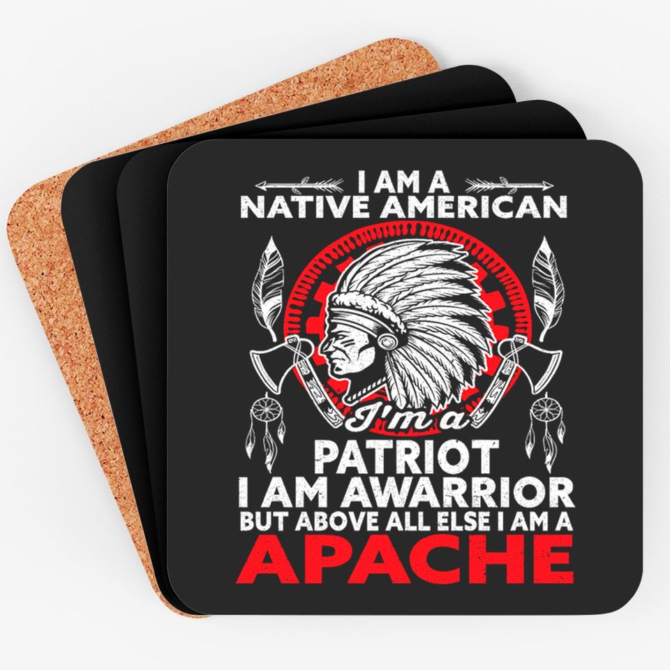 Apache Tribe Native American Indian America Tribes Coasters