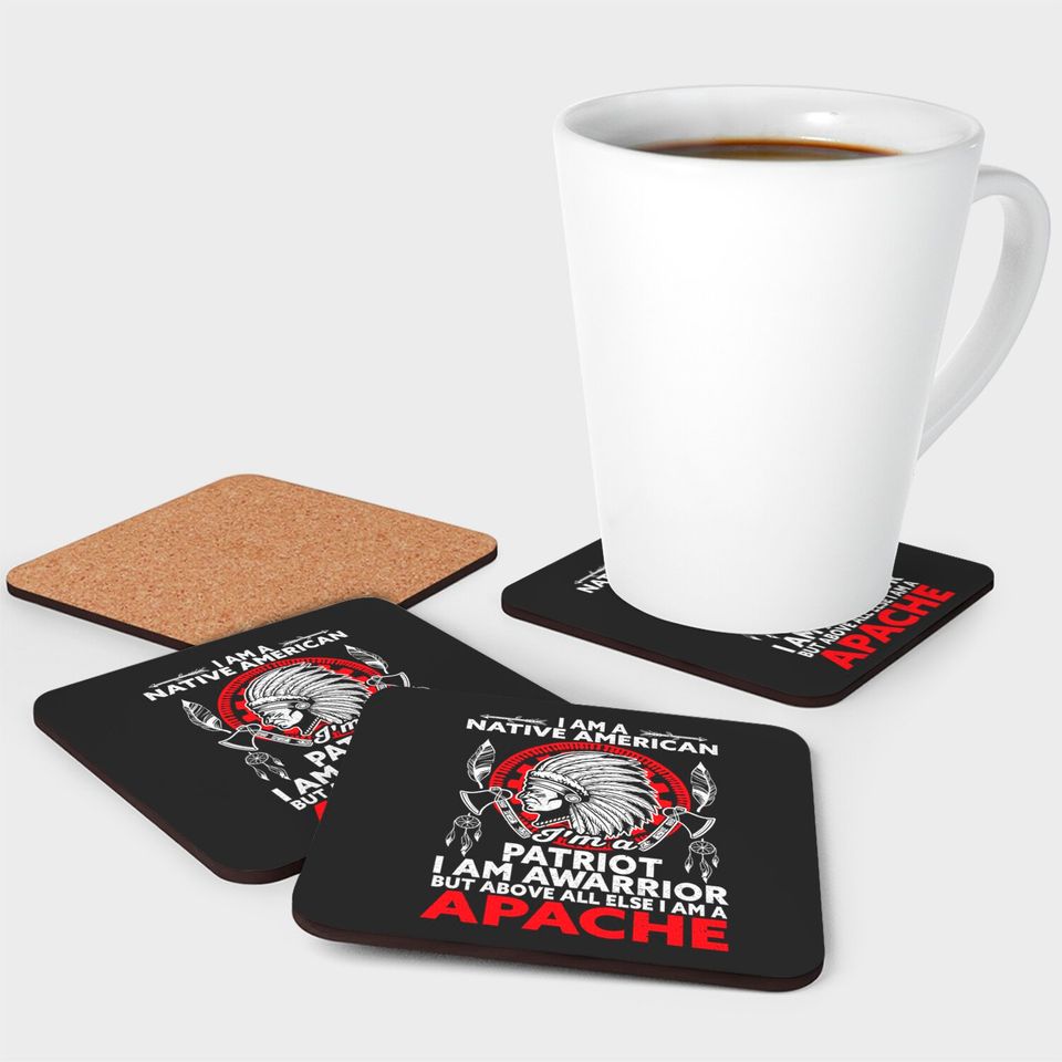 Apache Tribe Native American Indian America Tribes Coasters