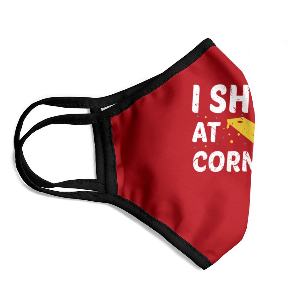 I Shuck At Cornhole Face Masks