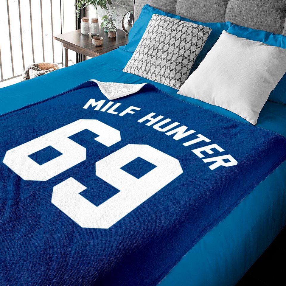 MILF Hunter 69 Jersey Baby Blankets