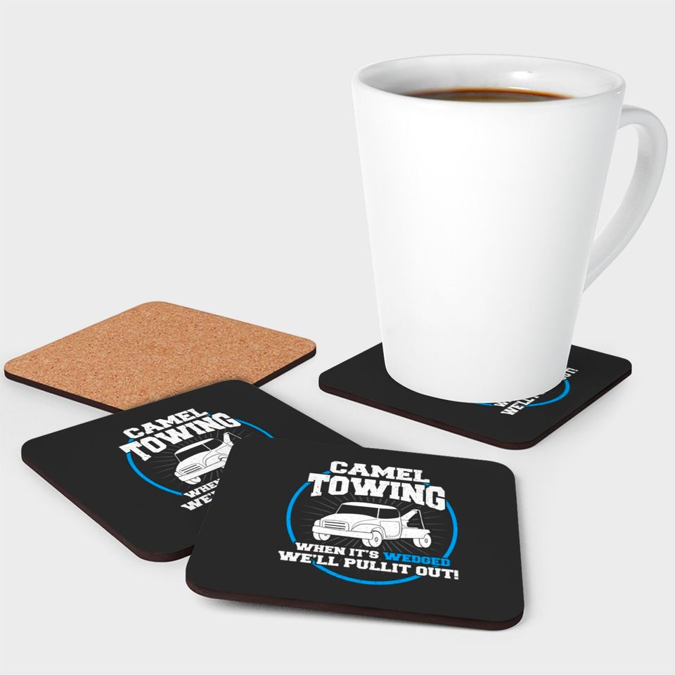 Camel Towing Funny Adult Humor Rude Coasters