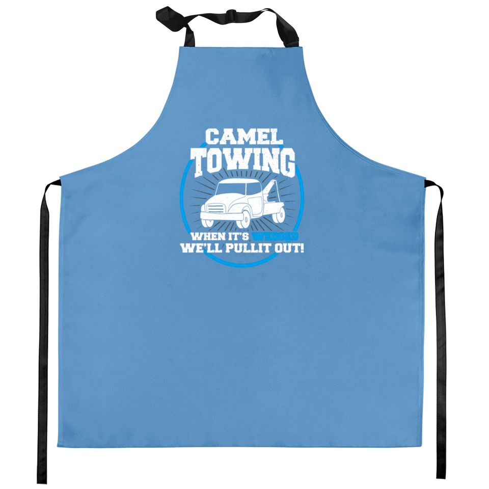 Camel Towing Funny Adult Humor Rude Kitchen Aprons